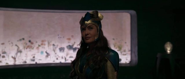 Les Éternels. 11 Gemma Chan Richard Madden et Angelina Jolie dans Les Éternels 2021