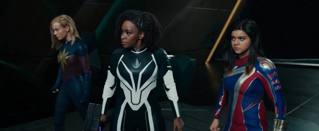 The Marvels. 3 Brie Larson Teyonah Parris et Iman Vellani dans The Marvels 2023