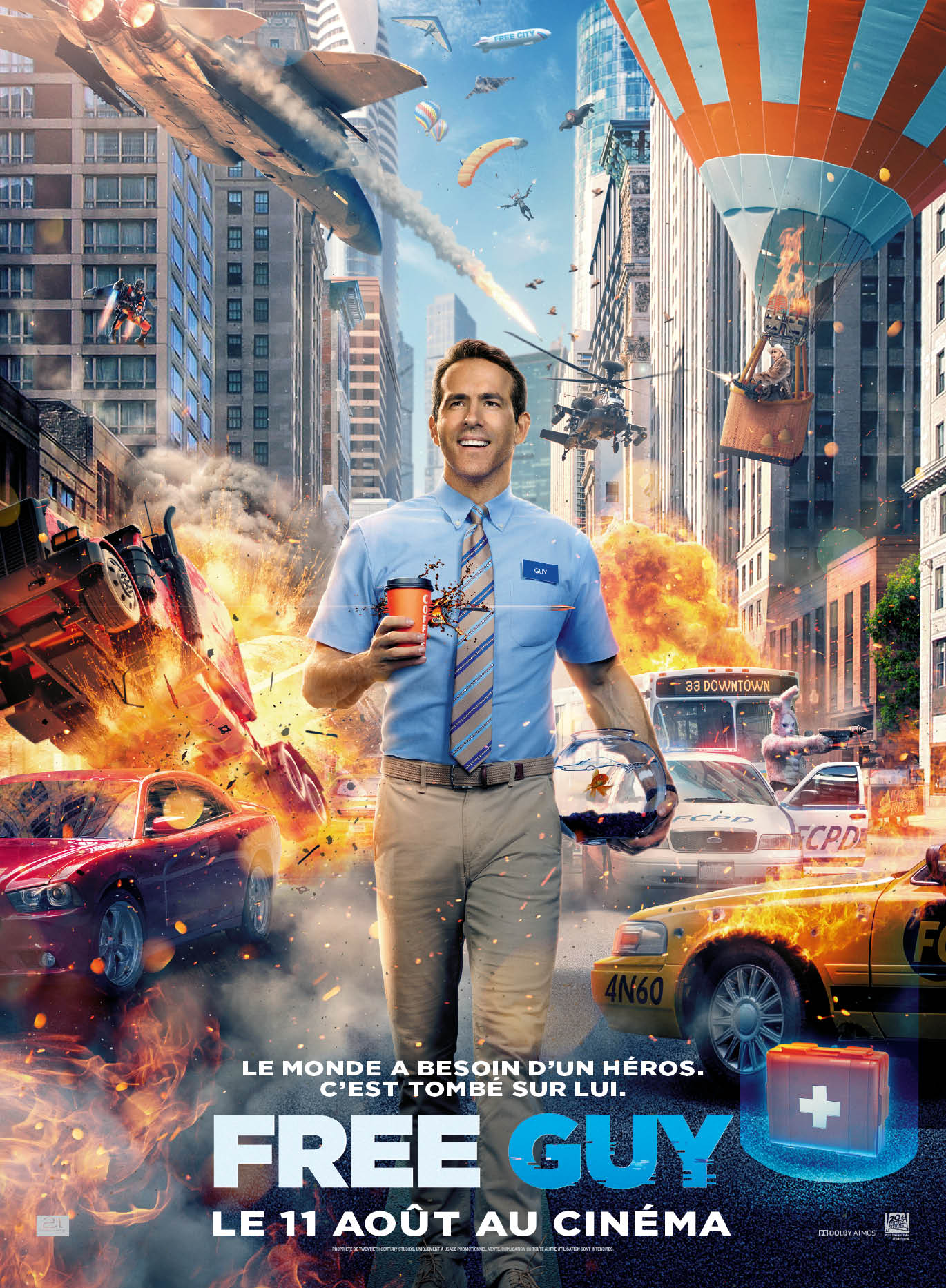 affiche poster free guy disney