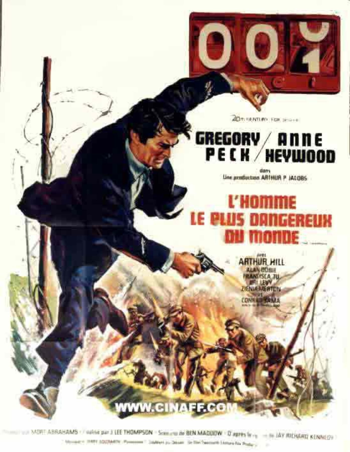 Affiche Poster de L’homme le plus dangereux du monde Chairman avec Gregory Peck et Anne Heywood 1969