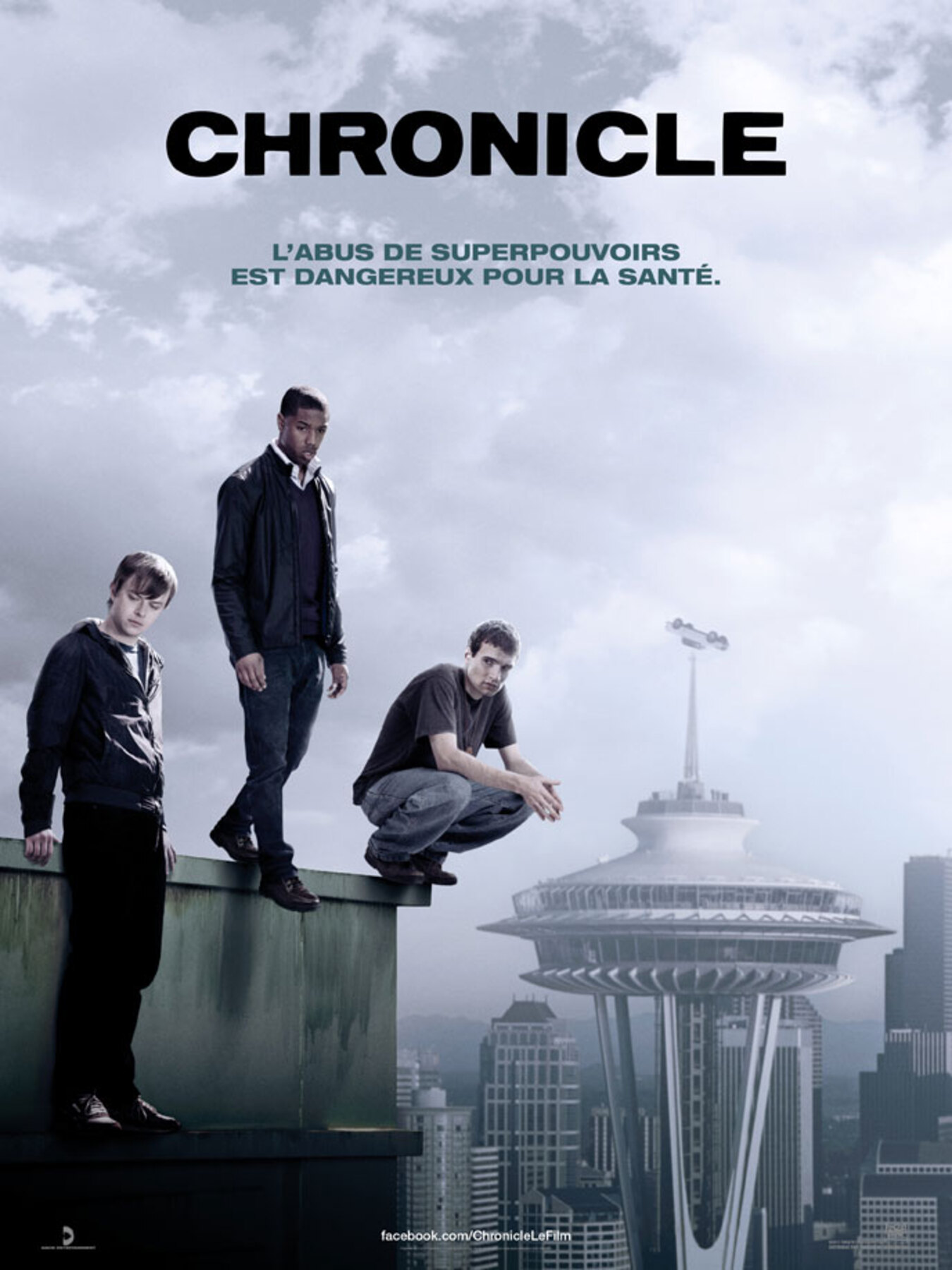 Affiche Poster de Chronicle avec Dane DeHaan Alex Russell et Michael B. Jordan 2012