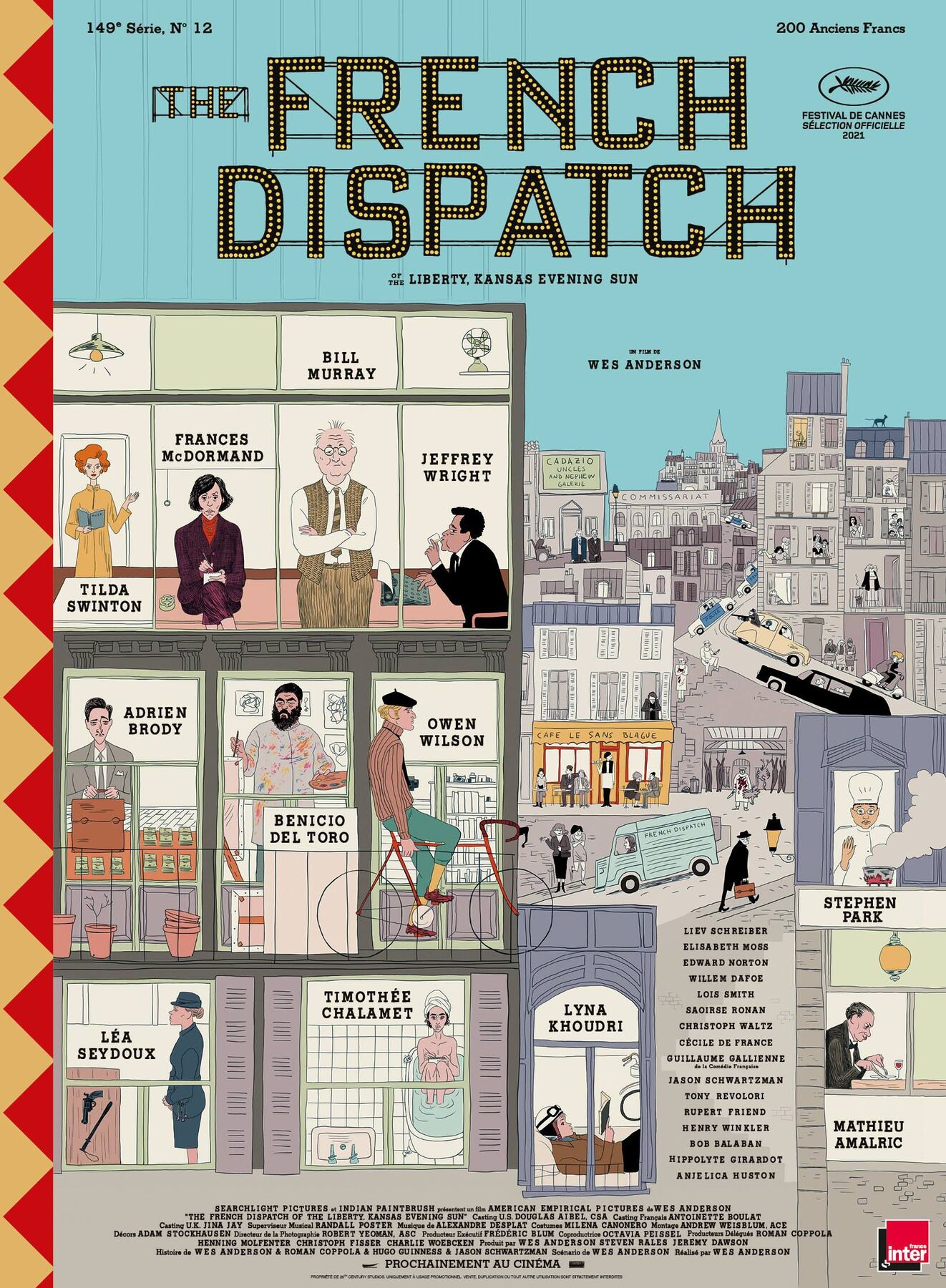 affiche poster french dispatch disney fox
