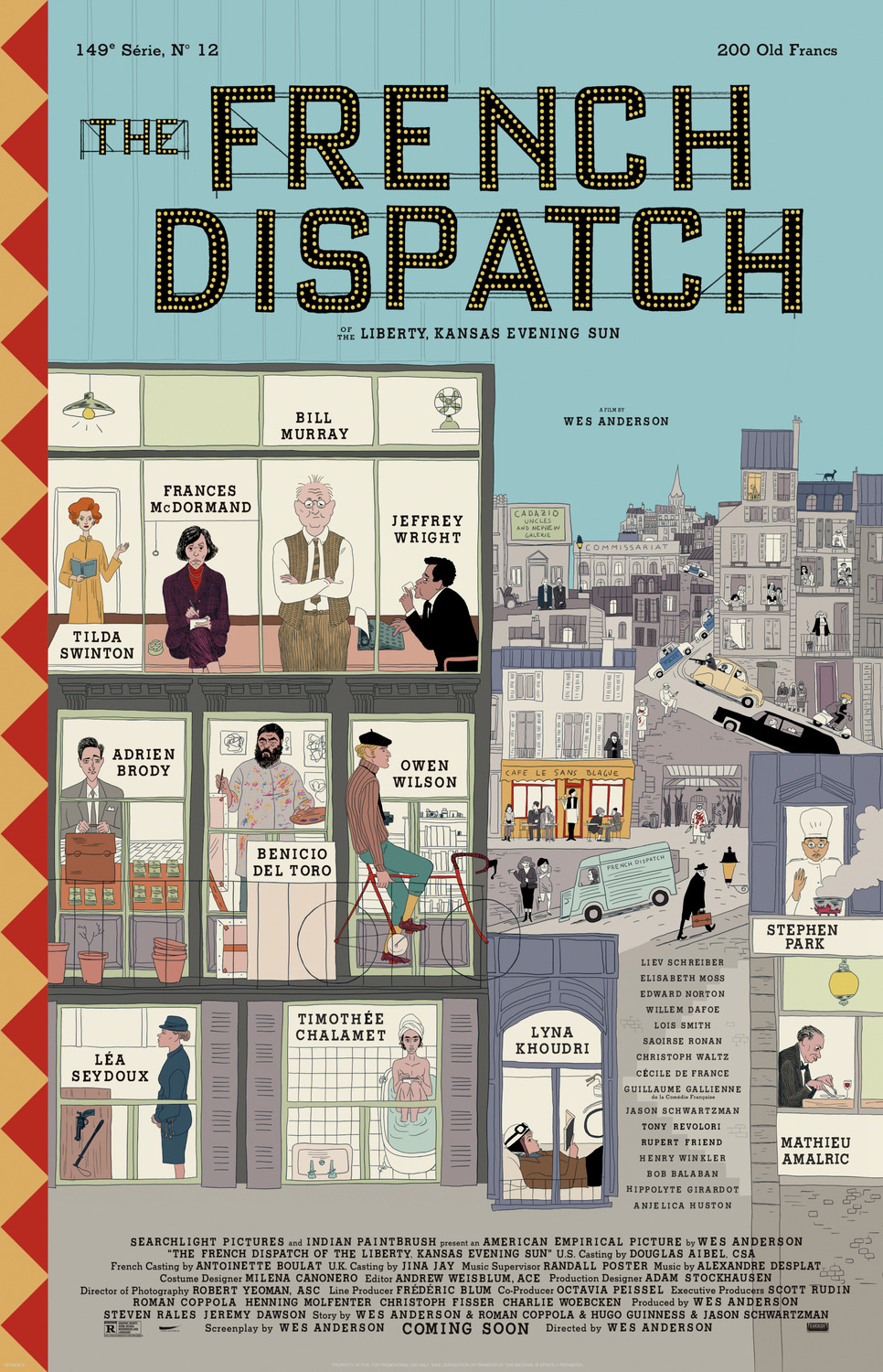 affiche poster french dispatch disney fox