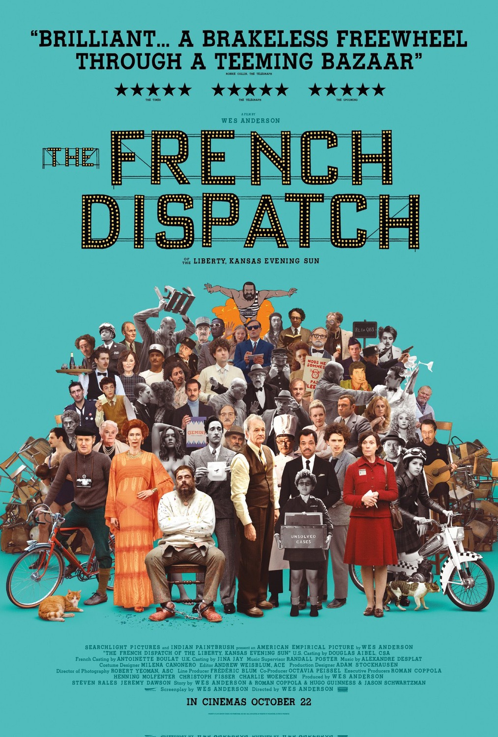 affiche poster french dispatch disney fox