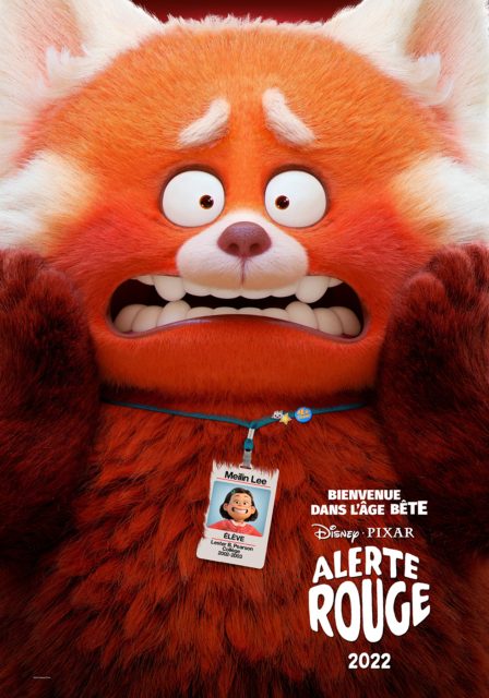 Alerte rouge - Photos et affiches. 4 Affiche Poster de Alerte rouge Turning red Pixar 2022