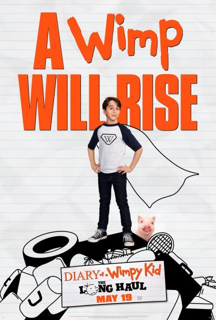 affiche poster journal dégonfle long voyage diary wimpy kid will rise disney fox