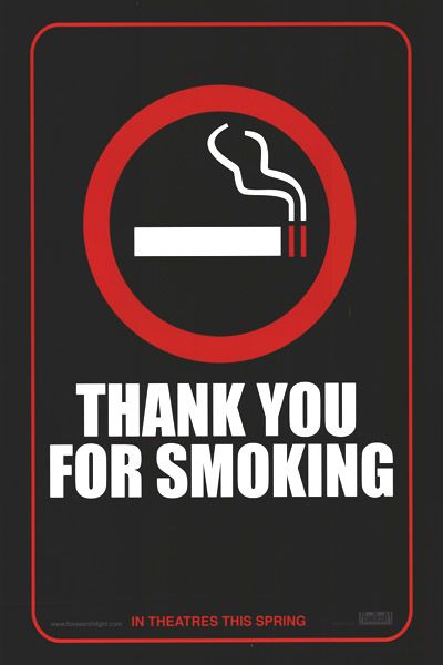 affiche poster thank you smoking