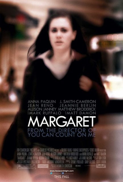 Affiche Poster de Margaret avec Anna Paquin Matt Damon et Mark Ruffalo 2011