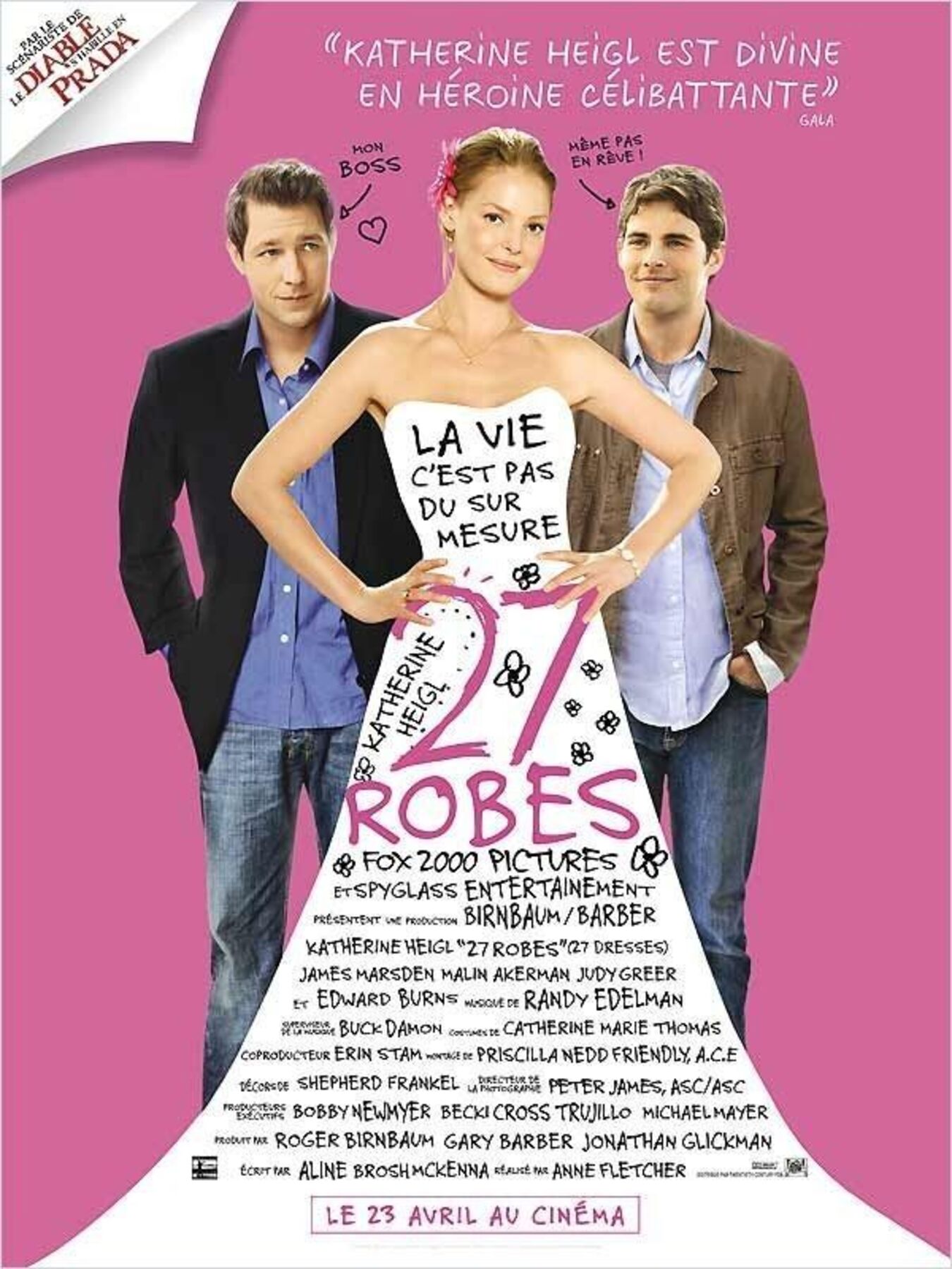 affiche poster 27 robes dresses