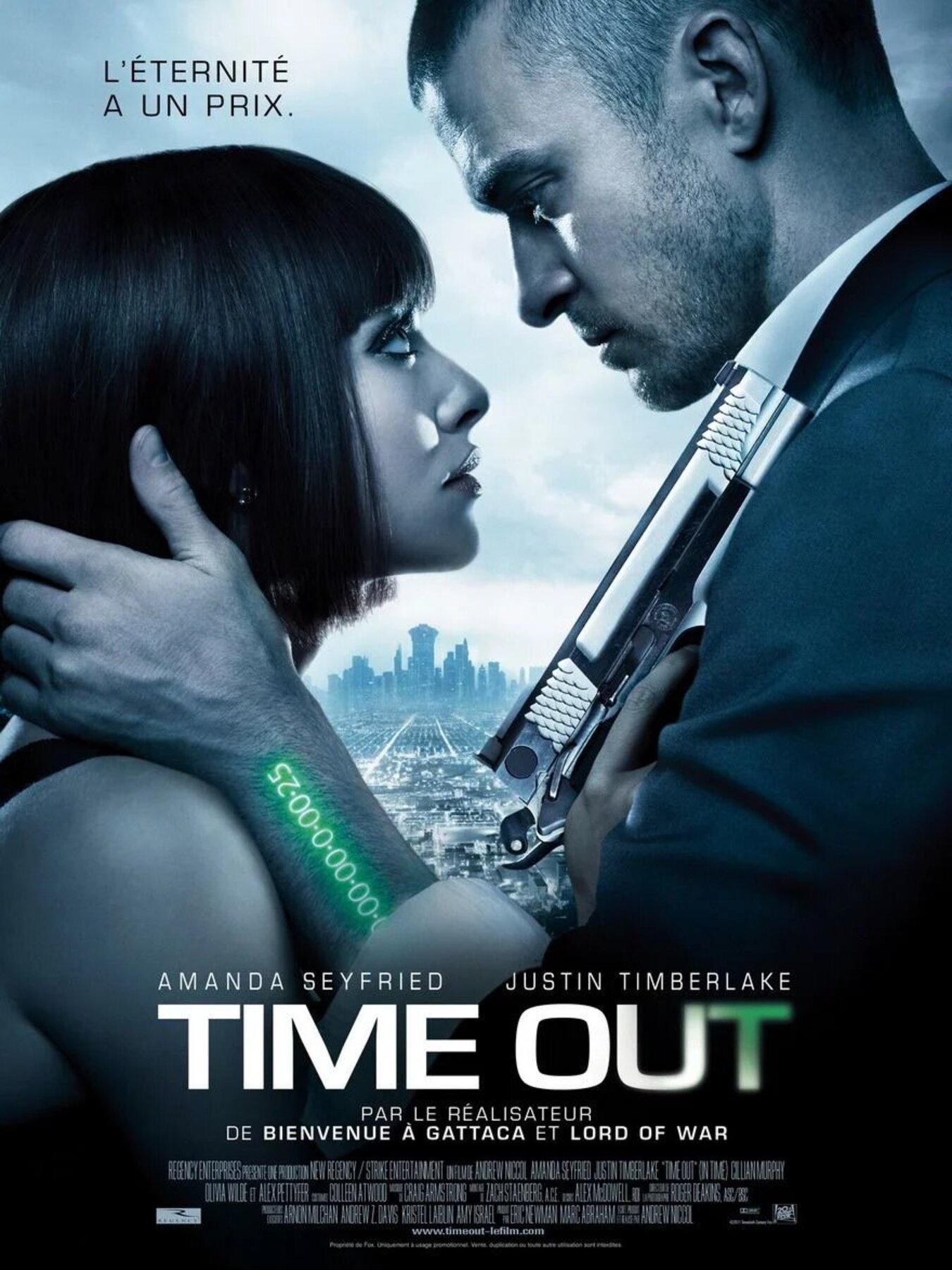 Affiche Poster de Time out avec Justin Timberlake et Amanda Seyfried 2011