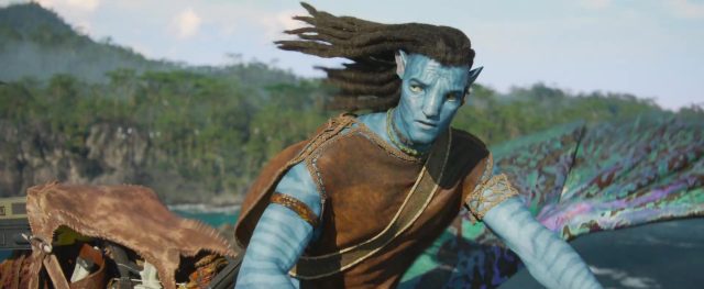 Sam Worthington Sigourney Weaver et Zoe Saldana dans Avatar la voie de l'eau 2022