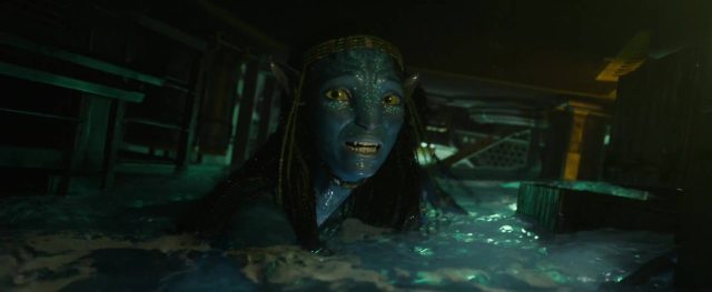 Sam Worthington Sigourney Weaver et Zoe Saldana dans Avatar la voie de l'eau 2022