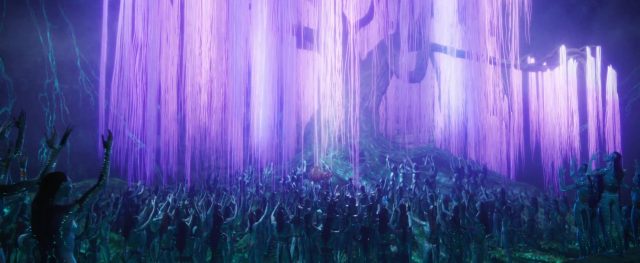 Sam Worthington Sigourney Weaver et Zoe Saldana dans Avatar la voie de l'eau 2022