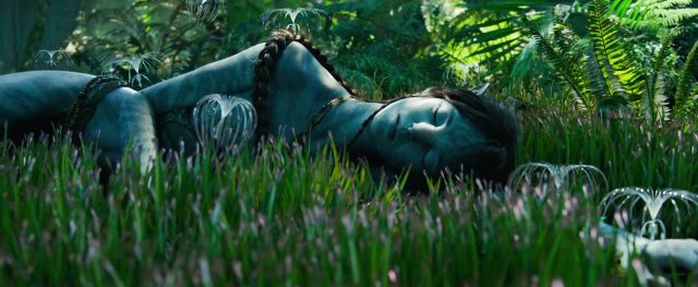Sam Worthington Sigourney Weaver et Zoe Saldana dans Avatar la voie de l'eau 2022