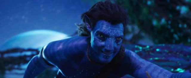 Sam Worthington Sigourney Weaver et Zoe Saldana dans Avatar la voie de l'eau 2022