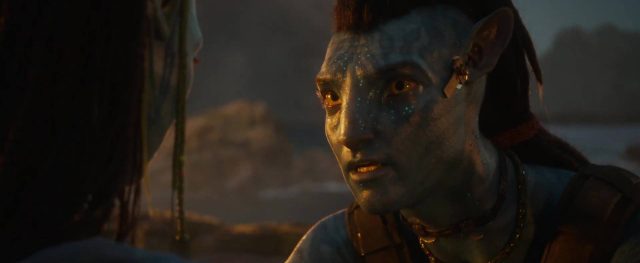 Sam Worthington Sigourney Weaver et Zoe Saldana dans Avatar la voie de l'eau 2022