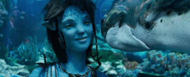 Sam Worthington Sigourney Weaver et Zoe Saldana dans Avatar la voie de l'eau 2022