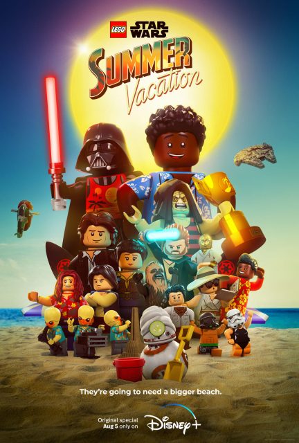 affiche poster lego star wars summer vacation été