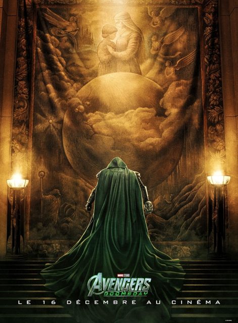 Avengers : Doomsday. 8 Affiche Poster de Avengers : Doomsday avec Robert Downey Jr. Chris Evans et Chris Hemsworth 2026