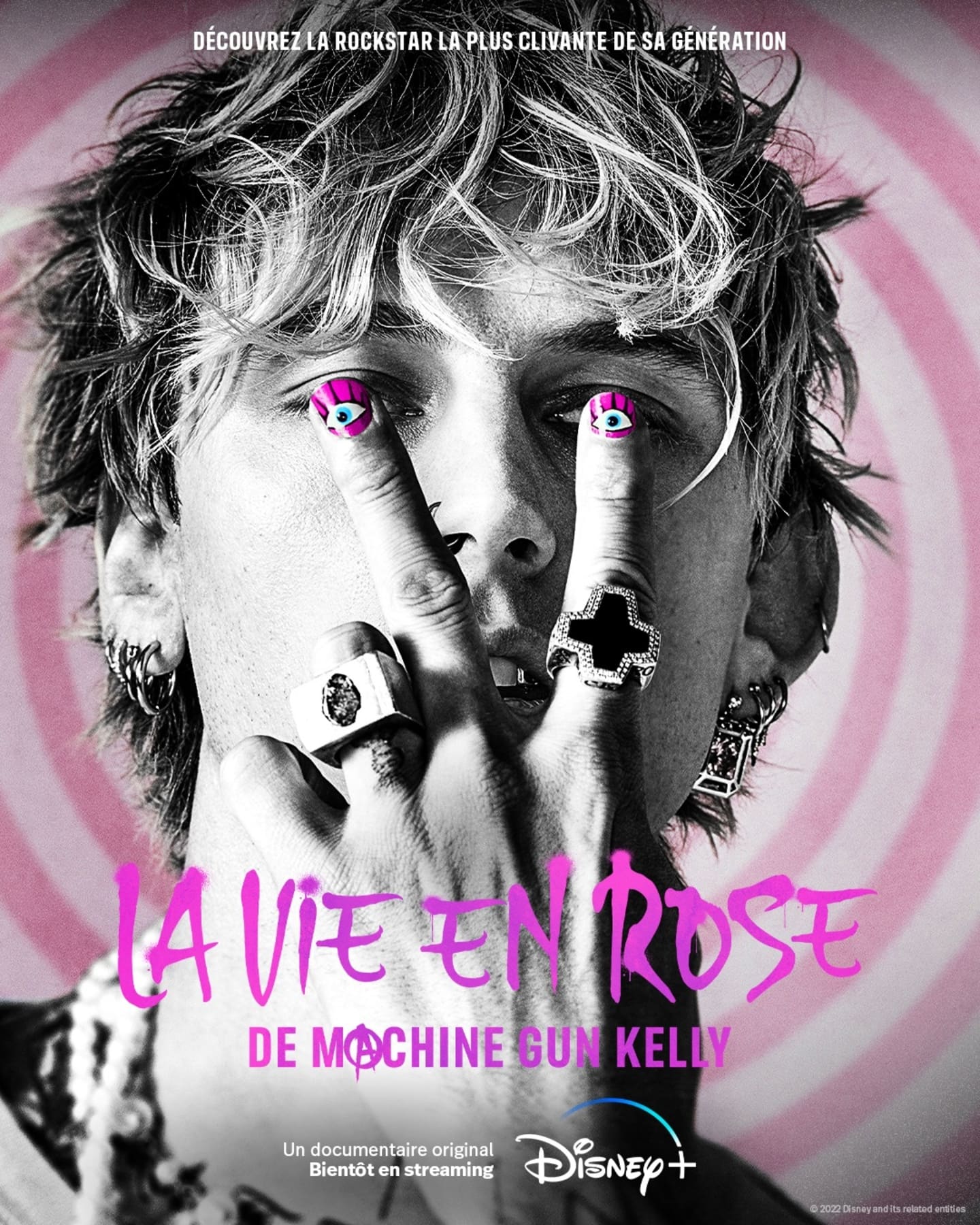 La vie en rose de Machine Gun Kelly - Photos et affiches. 1 affiche poster machine gun kelly vie rose life pink