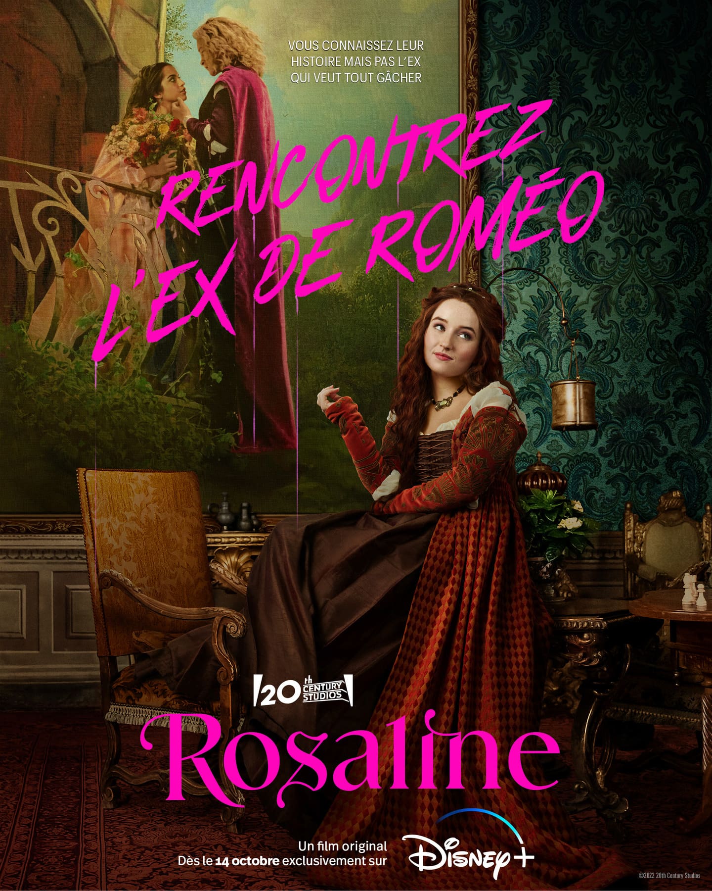 Affiche Poster de Rosaline avec Kaitlyn Dever Isabela Merced et Kyle Allen 2022