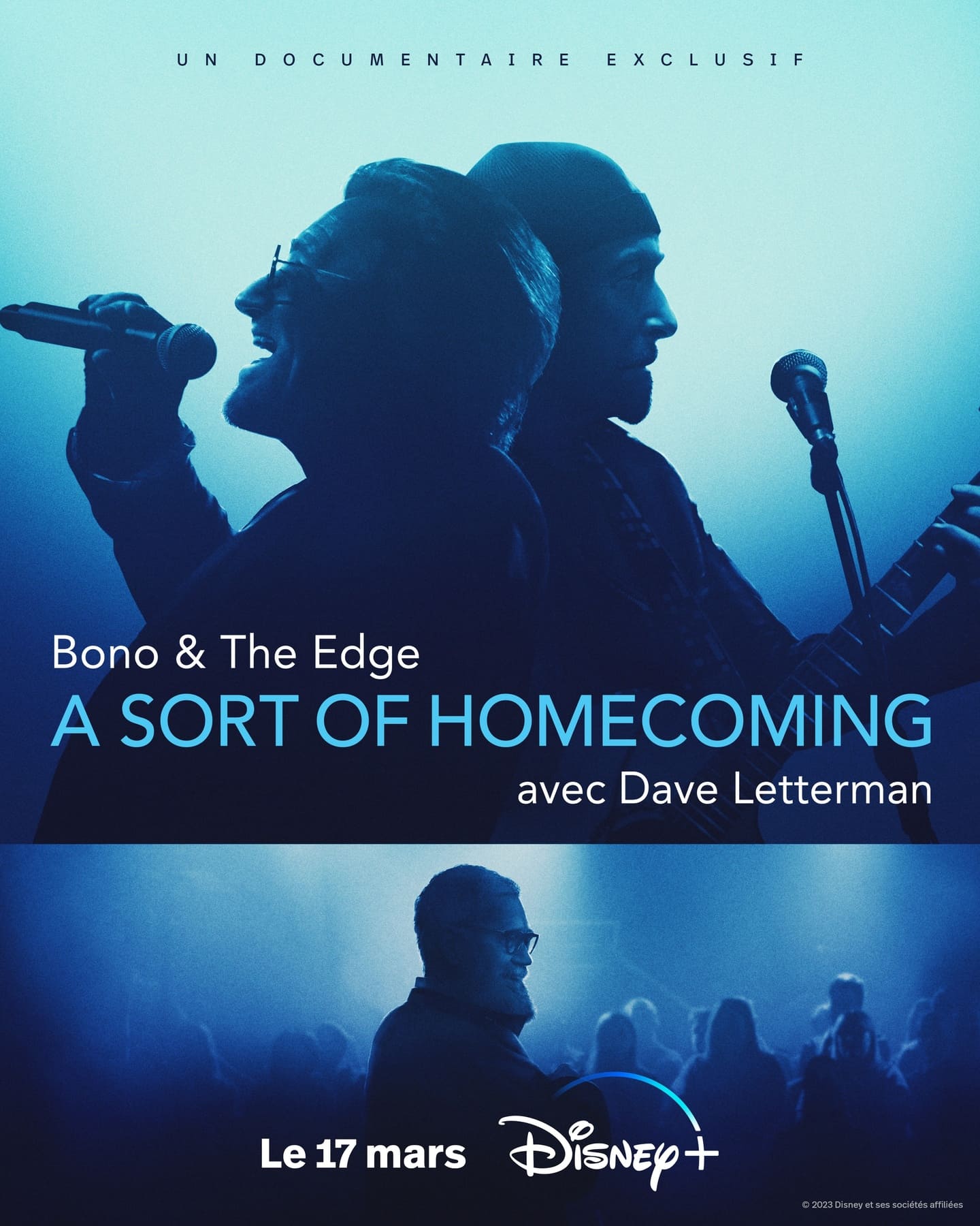affiche poster bono edge sort homecoming dave letterman