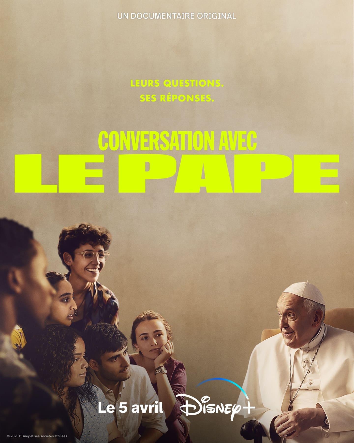 affiche poster conversation pape amen francisco reponde
