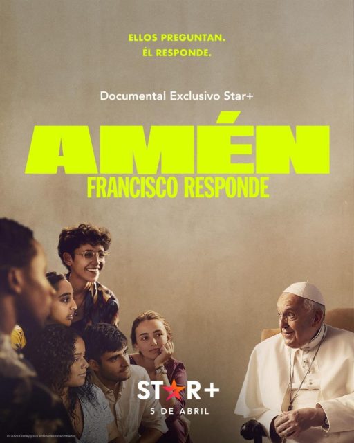 affiche poster conversation pape amen francisco reponde