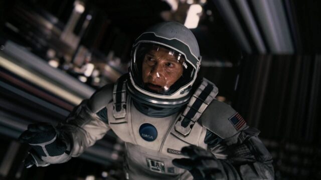 Matthew McConaughey Anne Hathaway et Jessica Chastain dans Interstellar 2014
