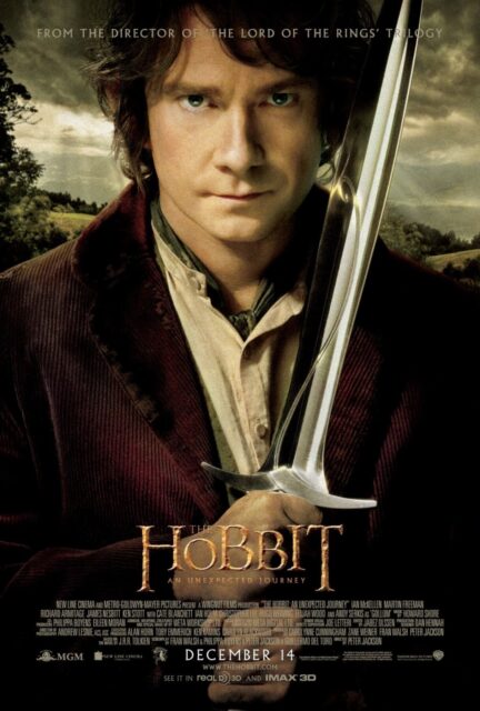 Le Hobbit : un voyage inattendu - Photos et affiches. 2 Affiche Poster de Le Hobbit : un voyage inattendu avec Martin Freeman Ian McKellen et Richard Armitage 2012