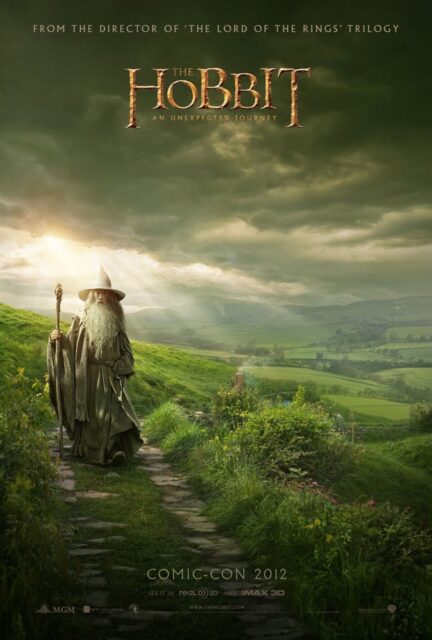 Le Hobbit : un voyage inattendu - Photos et affiches. 3 Affiche Poster de Le Hobbit : un voyage inattendu avec Martin Freeman Ian McKellen et Richard Armitage 2012