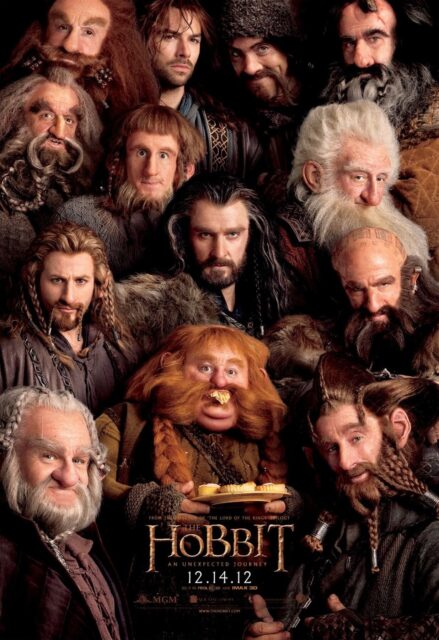 Le Hobbit : un voyage inattendu - Photos et affiches. 5 Affiche Poster de Le Hobbit : un voyage inattendu avec Martin Freeman Ian McKellen et Richard Armitage 2012
