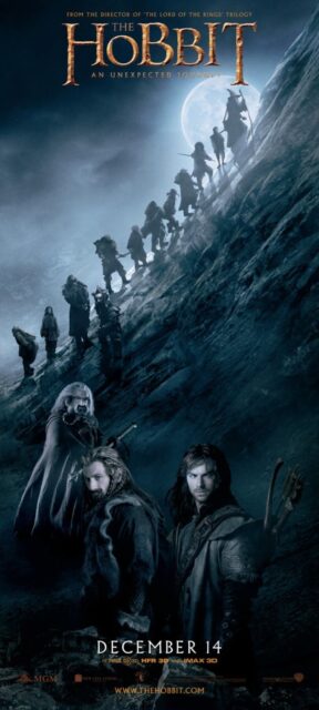 Le Hobbit : un voyage inattendu - Photos et affiches. 23 Affiche Poster de Le Hobbit : un voyage inattendu avec Martin Freeman Ian McKellen et Richard Armitage 2012
