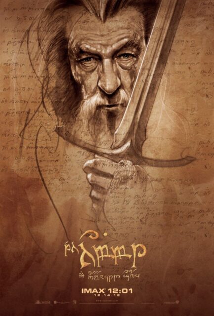 Le Hobbit : un voyage inattendu - Photos et affiches. 31 Affiche Poster de Le Hobbit : un voyage inattendu avec Martin Freeman Ian McKellen et Richard Armitage 2012