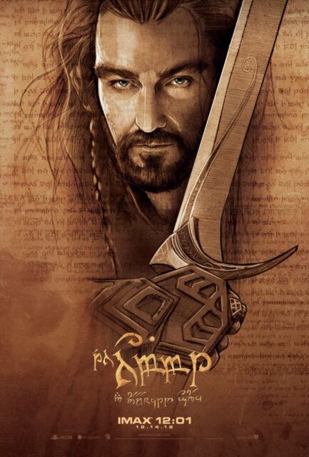 Le Hobbit : un voyage inattendu - Photos et affiches. 32 Affiche Poster de Le Hobbit : un voyage inattendu avec Martin Freeman Ian McKellen et Richard Armitage 2012