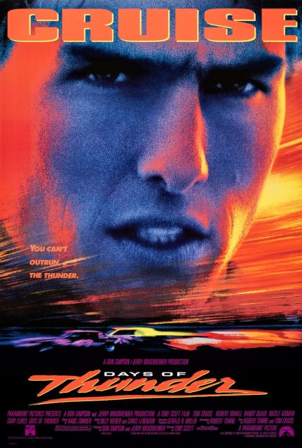 Affiche Poster de Jour de tonnerre Days of Thunder avec Tom Cruise Robert Duvall et Nicole Kidman 1990