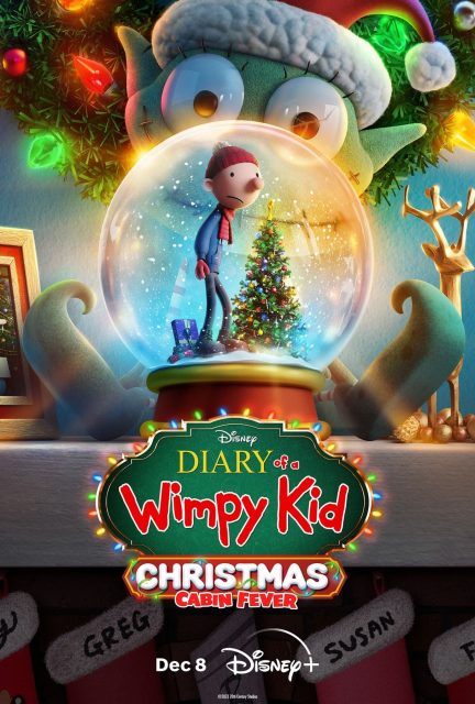 affiche poster journal dégonflé noel carrement claustro diary wimpy kid christmas cabin fever