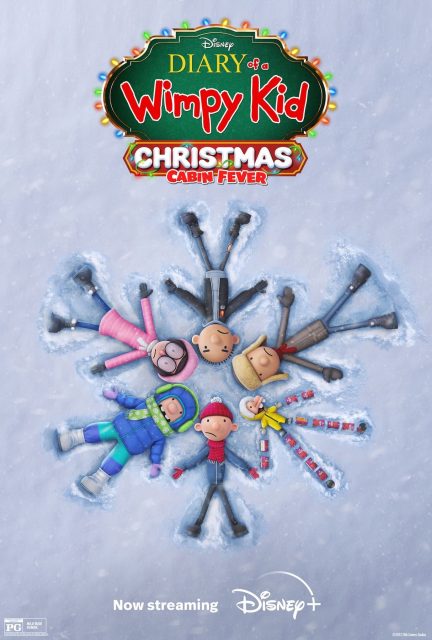 affiche poster journal dégonflé noel carrement claustro diary wimpy kid christmas cabin fever
