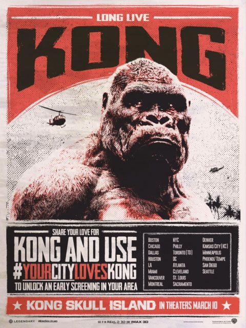 Kong : Skull Island - Photos et affiches. 8 affiche poster kong skull island