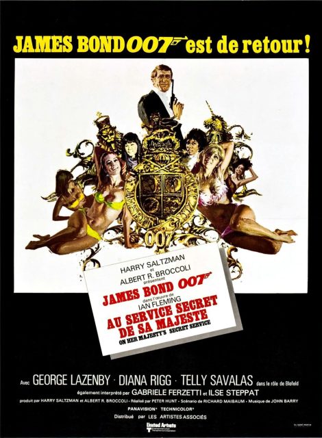 Au service secret de Sa Majesté. 12 affiche poster service secret majeste majesty