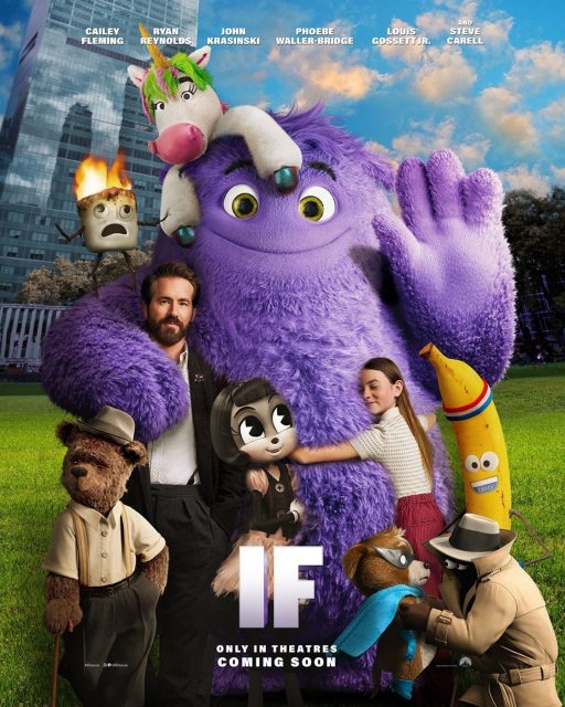 Affiche Poster de Blue & Compagnie If avec Ryan Reynolds 2024