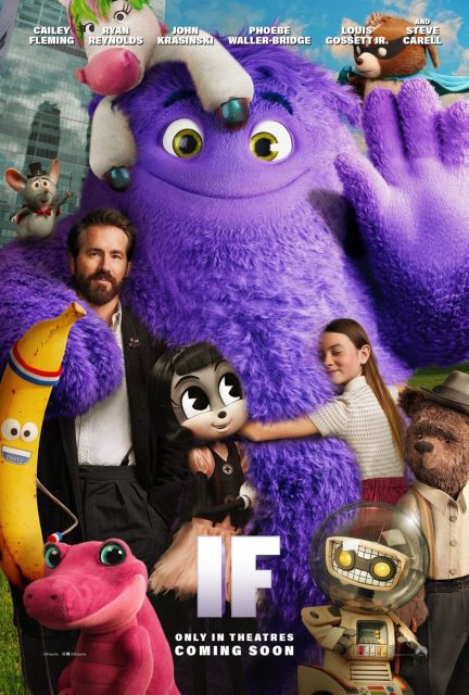 Affiche Poster de Blue & Compagnie If avec Ryan Reynolds 2024