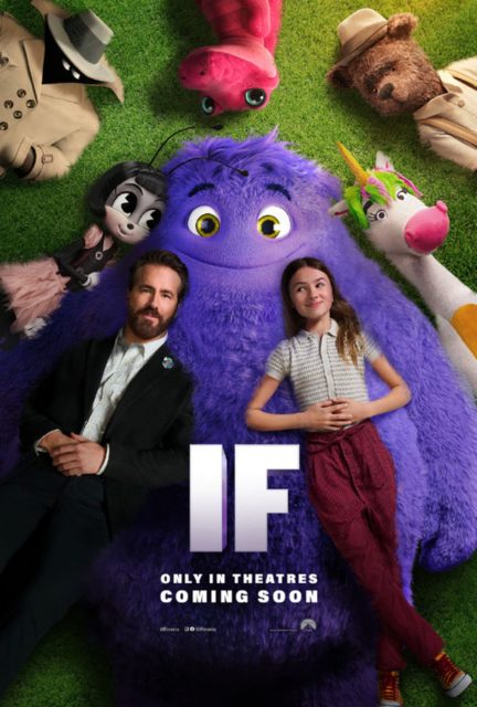Affiche Poster de Blue & Compagnie If avec Ryan Reynolds 2024
