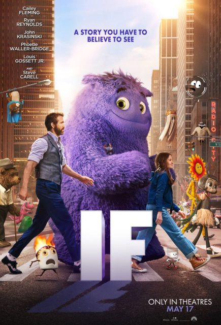 Affiche Poster de Blue & Compagnie If avec Ryan Reynolds 2024