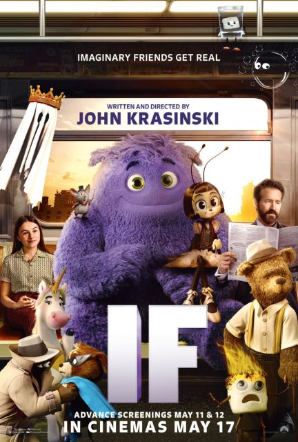 Affiche Poster de Blue & Compagnie If avec Ryan Reynolds 2024