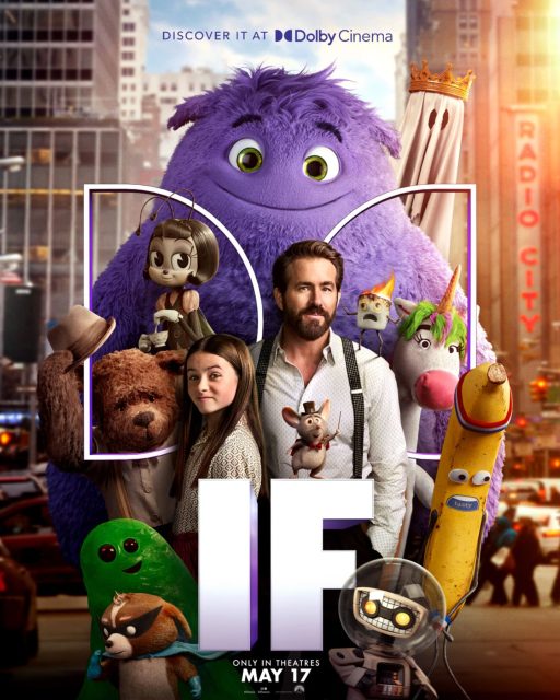 Affiche Poster de Blue & Compagnie If avec Ryan Reynolds 2024
