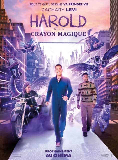 affiche poster harold crayon magique purple