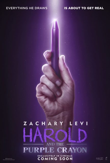 affiche poster harold crayon magique purple