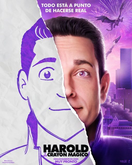 affiche poster harold crayon magique purple