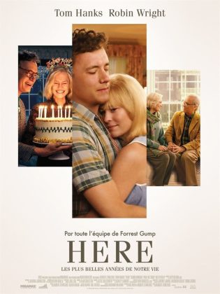 Affiche Poster de Here – Les plus belles années de notre vie avec Tom Hanks et Robin Wright 2024